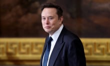 Elon Musk at Donald Trump's inauguration.